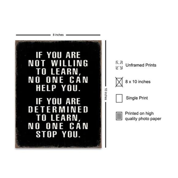 Motivational Wall Art - Office Wall Art & Decor Motivational poster - Picture 5 of 8